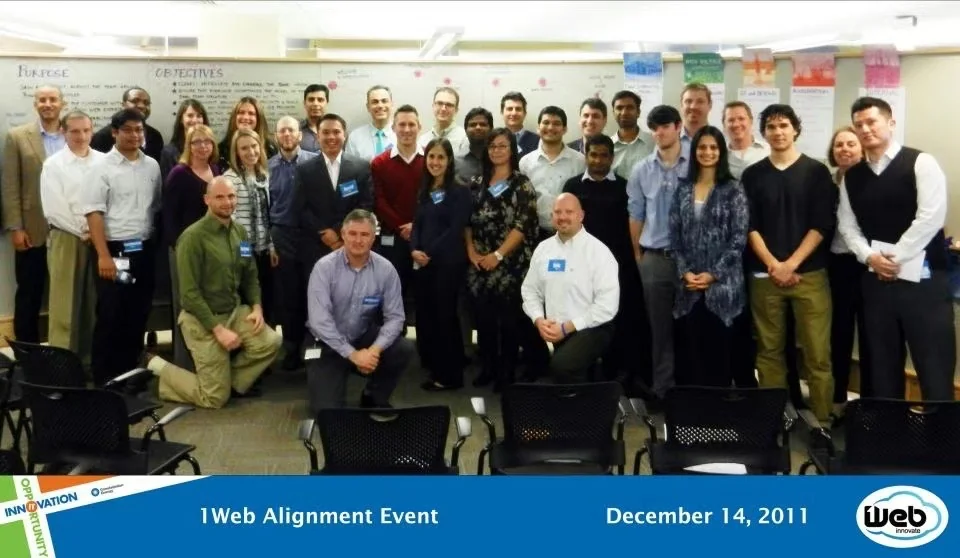 Group photo at the iWeb Alignment Event.